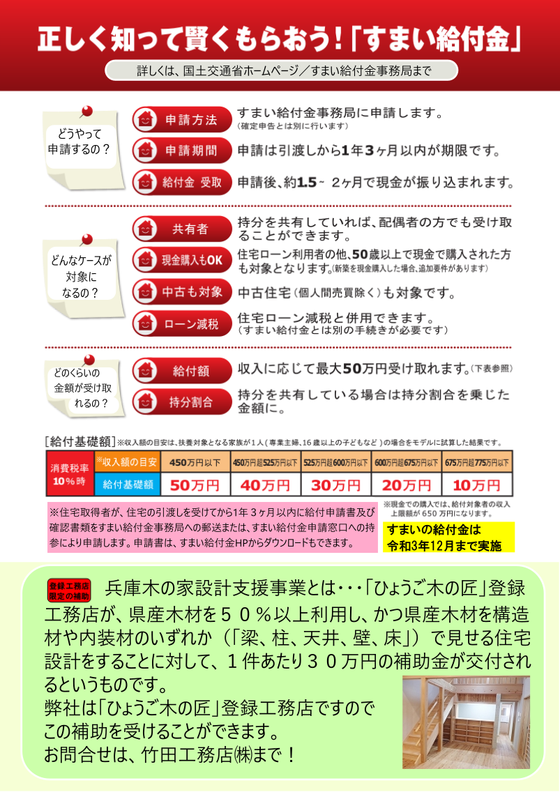 県産木材の新築住宅で最大240万円の補助 竹田工務店 県産木材の新築住宅で最大240万円の補助 竹田工務店