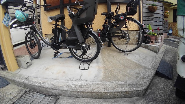 自転車転倒防止工事 明石市 明石の竹田工務店 ブログ