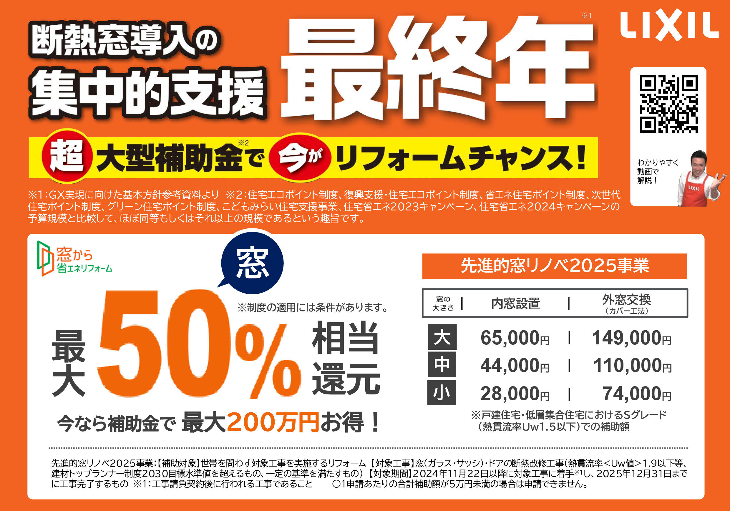 【お知らせ】住宅省エネ2025キャンペーン!!ご利用いただけます