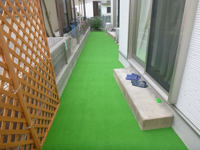 庭人工芝生貼工事 明石市