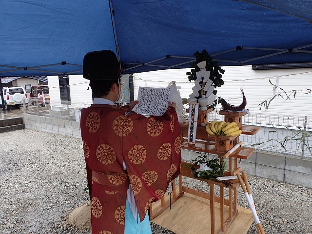 地鎮祭（明石市魚住　プチ田舎暮らしをする物書きのための平屋）