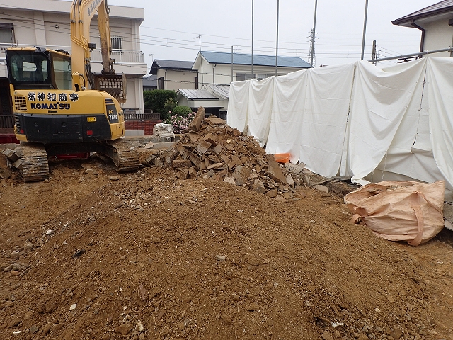 解体工事 明石市 注文住宅新築建て替え工事着工