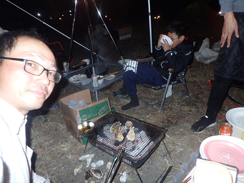恒例!カキキャンプ