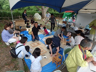 建築士会 時のウィークにて親子木工教室