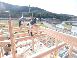 Mさんの家新築工事 上棟(高砂市)