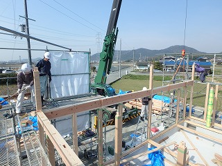 Mさんの家新築工事 上棟(高砂市)