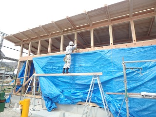 Mさんの家新築工事 上棟(高砂市)