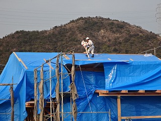 Mさんの家新築工事　上棟（高砂市）