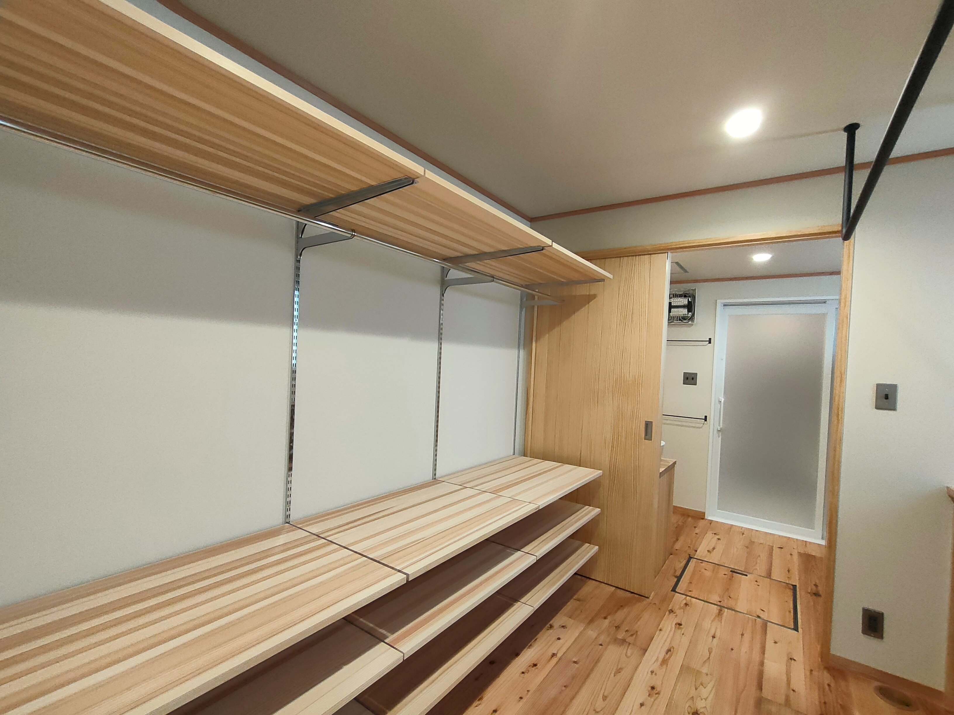 平屋施工例 豊富な収納
